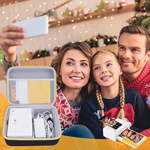 Хард случај на Hesplus за Kodak Dock Plus 4Pass Instant Photo Priment 4x6, Заштита за складирање на торби за складирање, за преносни печатачи за слики и фото -хартија, полнење со кертриџ, ада?