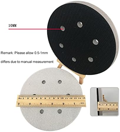 Пескава шкурка сунѓерска четка 6 6 дупки 150мм 6 инчи со висока густина на интерфејс подлога за полирање и јамка, што се користи за заштита