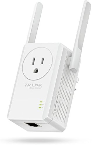 TP-LINK N300 Wi-Fi опсег на проширување со излез за проследување, бело