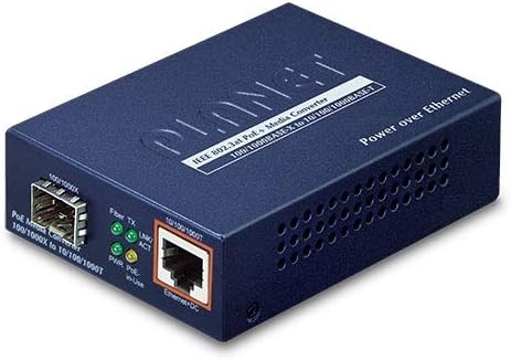 Planet Technology GTP-805A 100/1000BASE-X до 10/100/1000BASE-T 802.3AT POE Media Converter