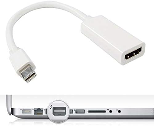 Chenyang Cy Mini Displayport Port до HDMI Femaleенски адаптер кабел со аудио видео за 2011 2012 2013 2014 2014 2015 лаптоп