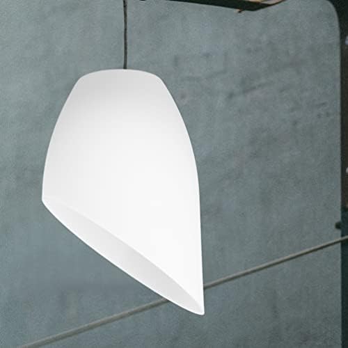 Jardwe бела ламба сенка предводена лустер 4 парчиња пластична абажур за потковица за заменнување на пластична ламба за пластична светилка за