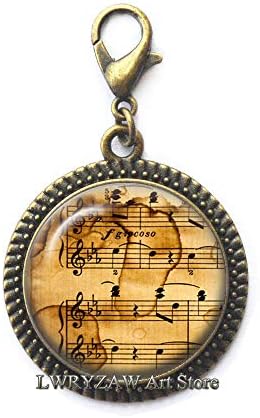 Повлечете по патент, музички јастог, музички плеер уметнички подароци, музички накит, подарок за наставници по музика, подарок за lубител на музика, патент, M348