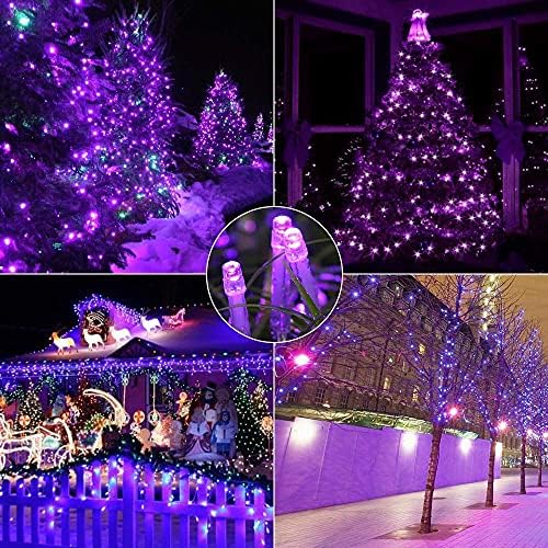 String Lights Fairy Lights 66 стапки 200 LED со контролор на повеќе трепкачки режими, водоотпорни LED светла украси за спална соба, свадба,