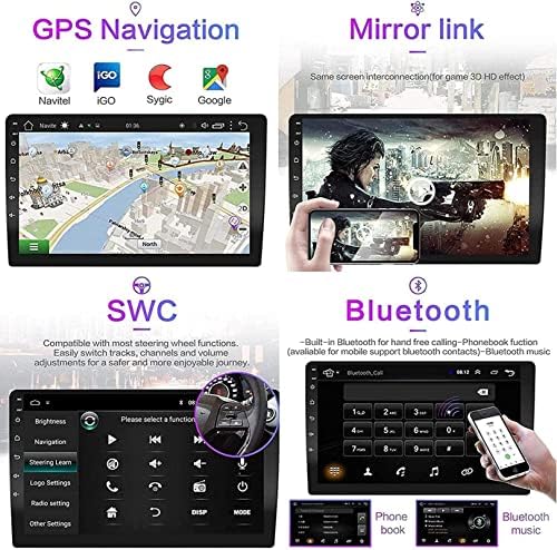 9-Инчен Авторадио Мултимедијален Плеер За Б-уик ГМЦ 2007-2012, Андроид 8.1 Двоен ДИН/ГПС/ФМ/Блутут/Контрола На Воланот/Камера за