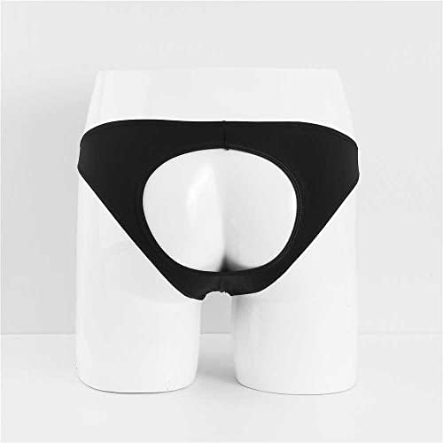 Lxiaozhu Mens Hollow out Briefs Sexy Butt-Flaunting Lingerie Erotic Breathable Panties Low Rise Solid Undies for Men