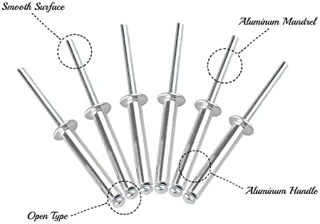 80 ПАРЧИЊА 4,8 мм € 24,1 мм Сите Алуминиумски Слепи Навртки 3/16 €15/16 Слепи Сврзувачки Елементи Отпорност НА Корозија ЗА Самостојна Домашна