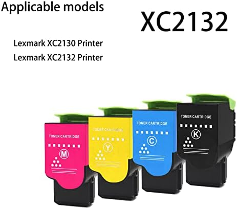 T2Toner повторно воспоставена од производството XC2132 замена на кертриџот за тонер за печатачот Lexmark XC2130 XC2132. 4pk