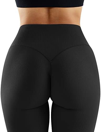 Омкаги жени беспрекорни хеланки со високи половини со тренингот со џебни стомачни панталони за јога