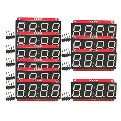 10 парчиња 0,56in 4-сегмент HT16K33 I2 модул табла црвени компоненти