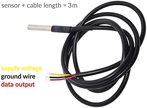 Канадуино Ds18b20 Кабел Сензор - Дигитален Сензор За Температура-3m Кабел