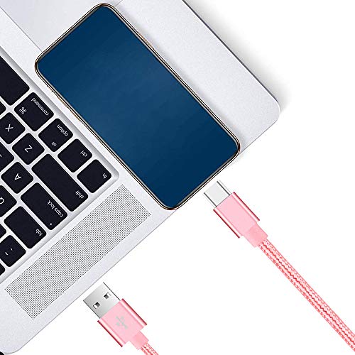 SPEATE USB Тип C Кабел 5pcs, USB C ДО USB Најлон Плетенка Кабел За Брзо Полнење Кабел За Полнач За Синхронизација На Податоци Со Голема Брзина