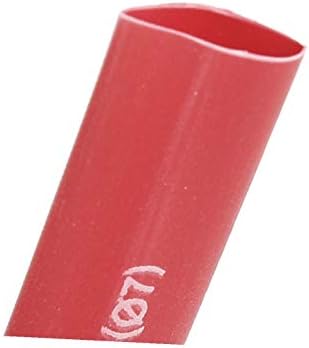 X-gree 100m 100m должина 7мм диа диа топлинска цевка за намалување на цевката црвена (100м 100м Lunghezza 7mm dia rotolo di strentingimento del tubo rosso