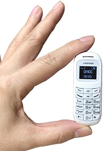 Најмалиот Мобилен Телефон L8Star BM70 Мал Мини Мобилен Бел Отклучен