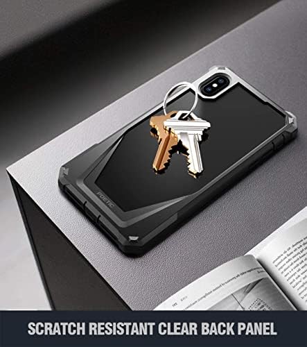 Поетска Гардијан Серија Случај Дизајниран За iPhone Xs Max, Хибриден Капак На Браник Отпорен На Удари Со Вграден Заштитник На