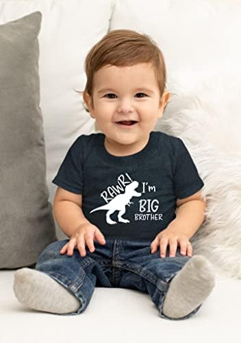 Rawr Im Big Brother Burts Dinosaur Toddler Boy Dino најава ouotfit tshirt