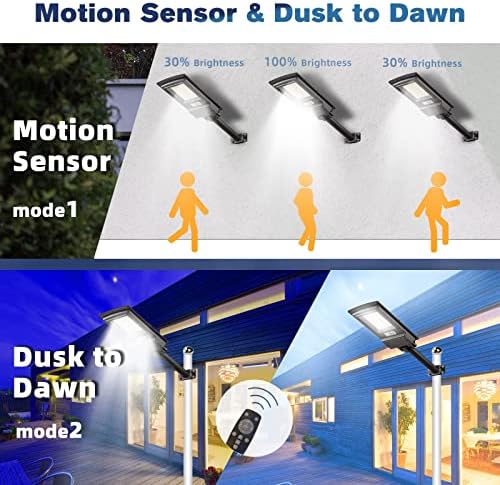 Соларни Улични Светла На Отворено Водоотпорни - 400w Самрак До Зори Соларни Светла За Паркирање,Безбедносни Светла За Поплави Со Контрола