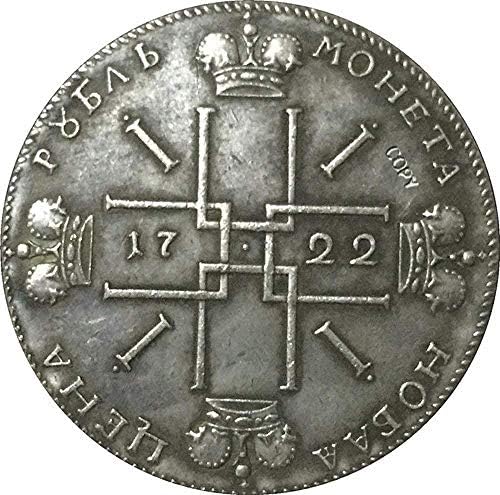 1722 Петар I Русија Монети Копија Копија Орнаменти Собирање Подароци