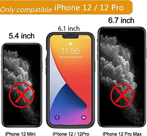 Куќиште За Батерии ХУГУОДОНГ за iPhone 12/12 Pro, Голем Капацитет 8200mAh Тенок Пренослив куќиште За Заштитна Батерија, Компатибилен