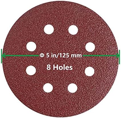 Амикадом шкурка 225 мм велкро-пакет од 10 грицки P40-8 дупки за пескарење на дупки 225 дискови за пескарење со сув wallид за мелење