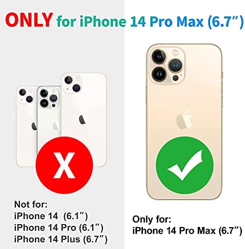 Спорт ЛИНК Дизајн за iPhone 14 Pro Max Телефон Случај Водоотпорен-Отпорен На Удари Прашина Случај за iPhone 14 Pro Max Со Заштитник На Екранот, 360 Целосно Тело Заштитен Капак iPhone 14