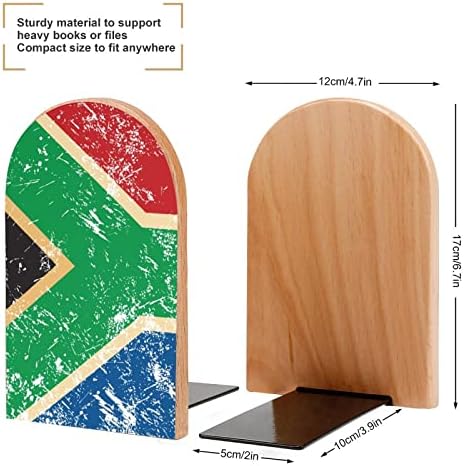 Јужна Африка Ретро Знаме Сликарство Дрво Книга Декоративни Не-Пропадна Книга Крај 1 Пар 7х5 Инчи