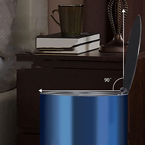 ZALORD ѓубре може 8L конзерва за отпадоци со капакот со капацитет од не'рѓосувачки челик за кујни за кујнски конзерви за кујна за кујна
