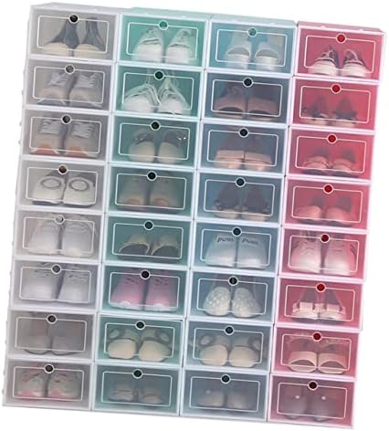 Cabilock 6pcs кутија за складирање на кутија за складирање со контејнер за чевли за чевли за чевли за чевли за чевли за чевли за чевли за чевли