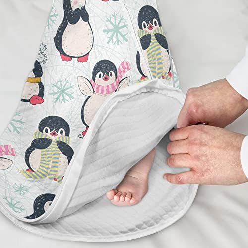 VVFELIXL неутрален бебе пингвин снегулки за спиење торба за спиење, ќебе за носење бебе, вреќа за спиење на дете, костум за