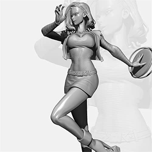 78мм смола лик војник модел на модел на фантазија, женски воин смола Минијатурен комплет // fm7-52