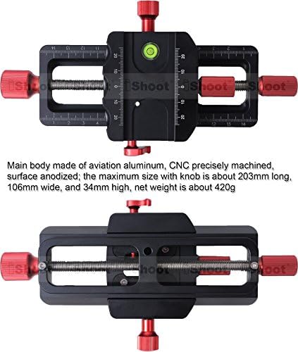 Ishoot Universal All Metal Metal 150mm Macro Focusing Rail Slider Slue-Up Shooting Head Camera Camera за поддршка на држачот за држачи за