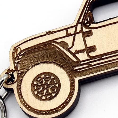 Jeep® Wrangler JL Дрвена клуч на клучеви - Направено во САД