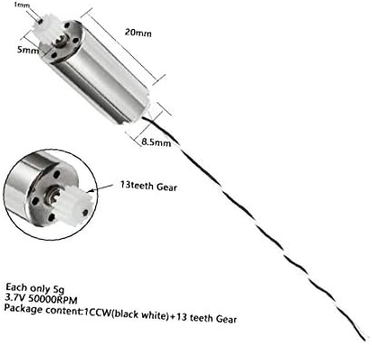 Анти-К-стрелките на часовникот на X-Gree Anti-CloskSyrdy Hollow Cup со 13 пластични опрема 3.7V за висок вртежен момент RC Quadcopter (Motor