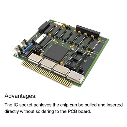 Меканиксот натопено адаптер за приклучок за чип на IC, рамен пин 8P 2.54mm Pitch IC приклучок за чип на табла PCB, 50 пакет