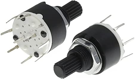 Novoce Rotary Encoder 10PCS SR16 Пластичен прекинувач за ротациони ленти од 16мм 2 Пол 3 4 Позиција 1 Пол 5 6 8 Позиција на рачката