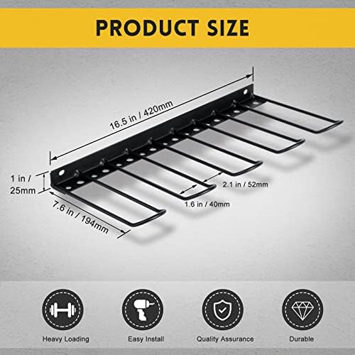 Организатор На Електрични Алати моус Метален Држач За Дупчалка За Тешки Ѕидни Држачи За Складирање, Решетка За Складирање На