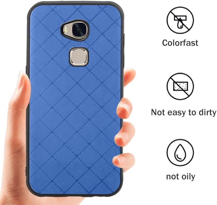 ЕЛИСОРЛИ Компатибилен Со Huawei Honor 5x Случај Солиден Тенок Тенок Мобилен Додатоци Анти-Лизгање Одговара Гума Tpu Мобилен Телефон Заштита Силиконски Мек Браник Капак ЗА