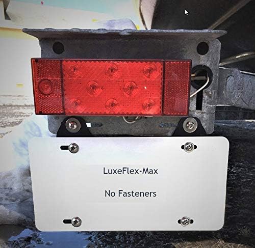 Flusplate TM LF16001 Флексибилен траен трејлер/држач за регистарски таблички RV, Luxeflex-Max
