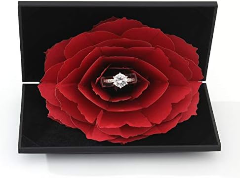 Криејтив Прстен Кутија Мал прстен случај за Предлог Ангажман Свадбена Церемонија Роденденски Подарок Накит Прикажи Презентација Складирање