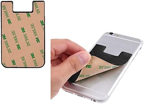 Gagaduck pitbull лепила телефонски џеб мобилен телефон стап на картички за ракав на ракав, држач за лична карта, компатибилен со повеќето паметни