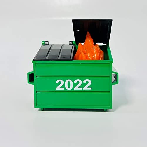 2022 Дамперски оган украс, сè е во ред, смешен подарок за соработниците со LED светла, украси за елки