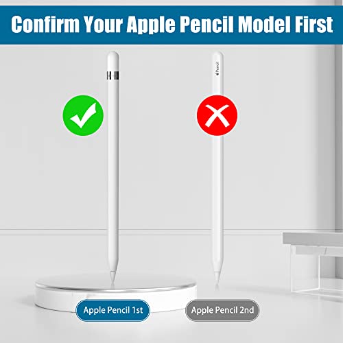 Кабел за адаптер за полнење Agvee за 1 -ви генерација на Apple Pencil, USB до молња женски конектор 2 во 1 кабел за полнач овозможува пенкало