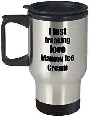 Mamey lубител на сладолед патувам кригла Јас само ја откачувам loveубовта смешна изолирана боја за подароци идеја кафе чај патник