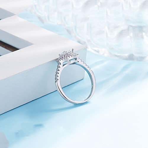 Венчален прстен за жени злато прилагодлив на жените накит Елегантен скапоцен камен, loveубовен прстен за забава украси украси за машки и женски