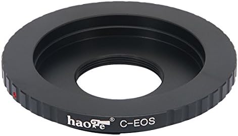 Адаптер за монтирање на леќи Haoge за C-Mount CTV Cine Movie Film Lens до Canon EOS Rebel 80D 70D 60D 50D 550D 500D 5D 5DS 7D EF EF-S монтирање