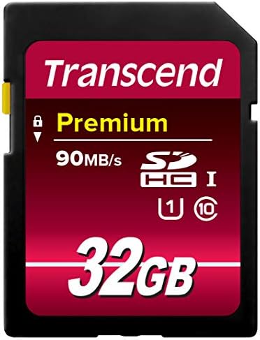 Transcend 32 GB Премиум класа 10 SDHC мемориска картичка + читач на картички и случај!