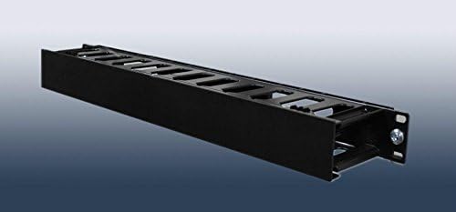 Подигање на електроника 1U хоризонтална решетка за управување со кабел за управување со панел пластика 19 решетката за монтирање на решетката
