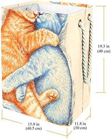 ЏРОУ Складирање За Перење Спиење Маче Илустрација Голема Склопувачка Корпа За Перење