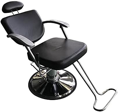 Lyе опрема за убавина за коса бербер стол професионален преносен хидрауличен лифт човек бербер стол црно