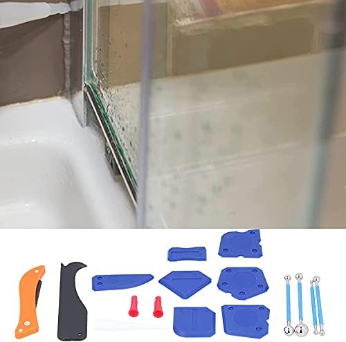 Buzika 16pcs алатка за стружење на стругалка Поставете лепак за чистење на меч за чистење на грешки за кујнски бања подни плочки